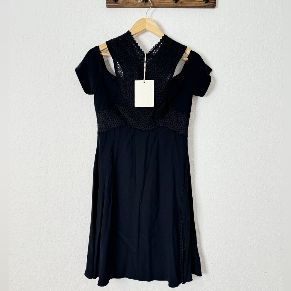 NEW Antonio Berardi Fit & Flare Cold Shoulder Dress